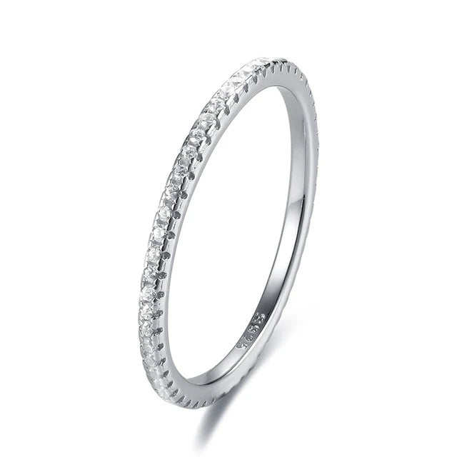 Sara Ring Thin 925 Sterling Silver 18k Gold Plated Ring